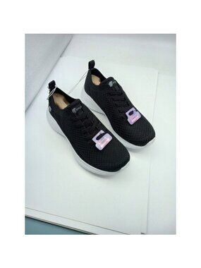 Skechers SZ 5.5 S Sport Reese 2.0 Knit slip on Sneaker Vegan Walking shoes Black